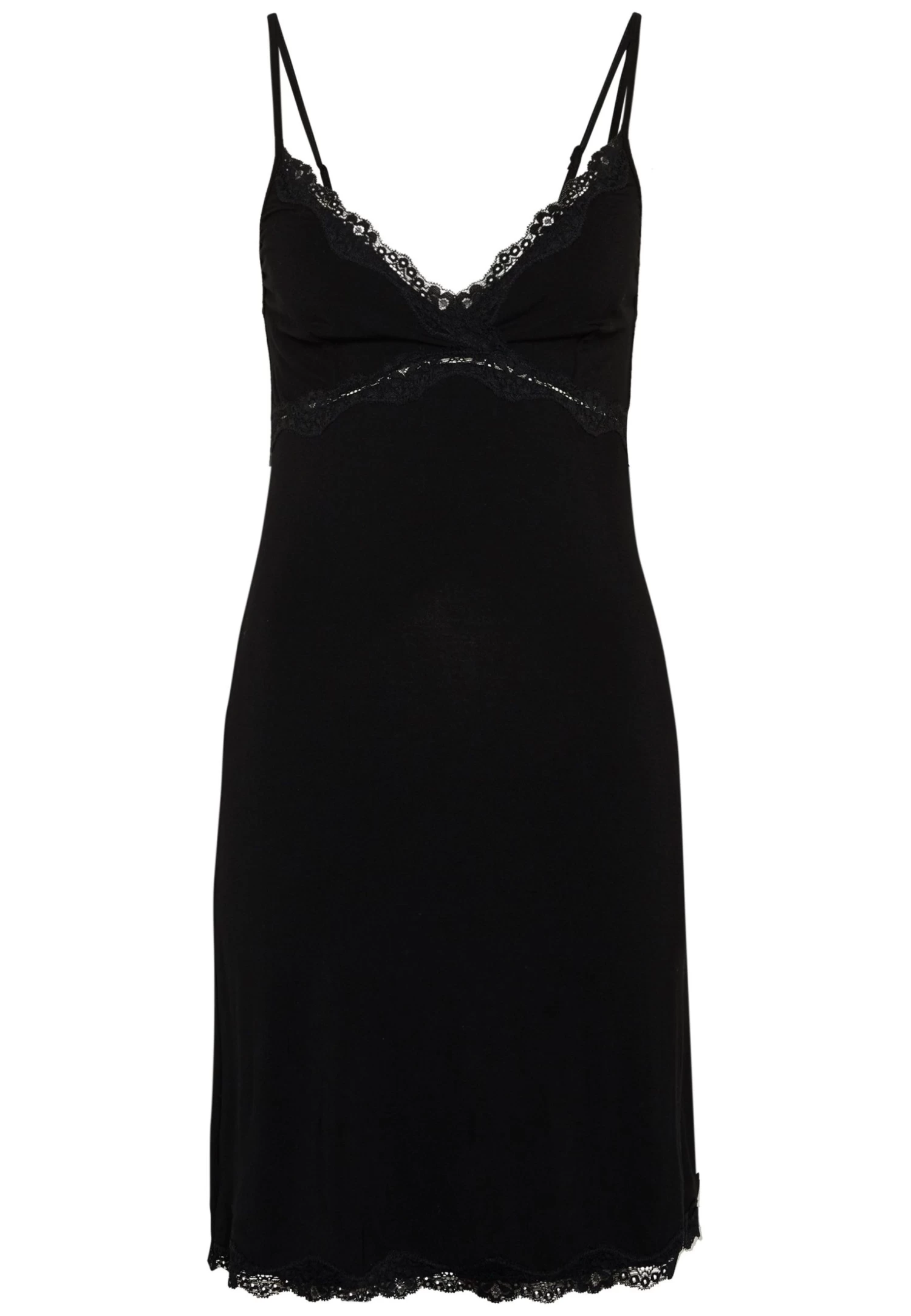 Anna Field Heidi Short Sleeves Viscose Nightdress - Camisón - Black 6 Anna Field Heidi Short Sleeves Viscose Nightdress - Camisón - Black - Imagen 4