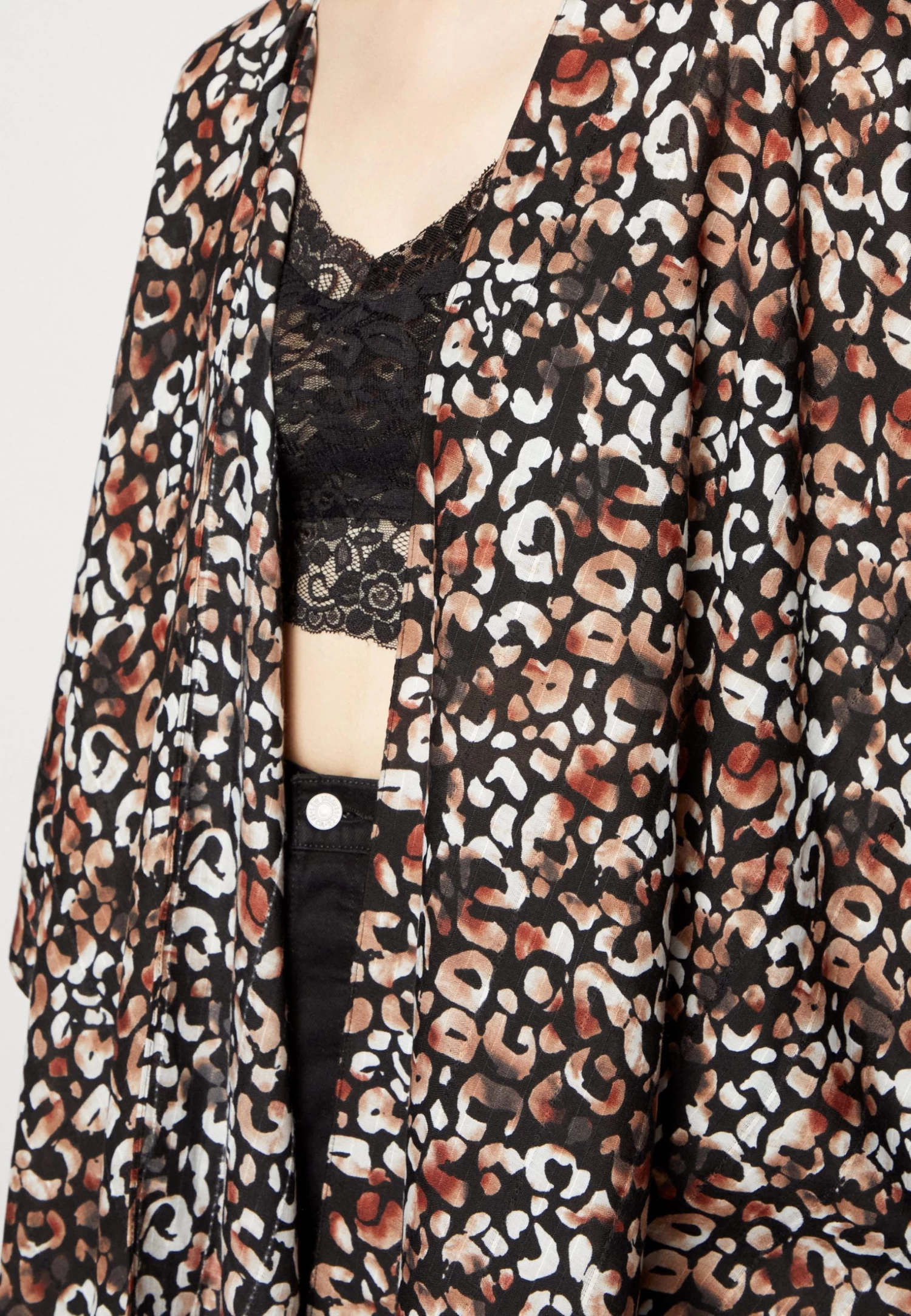 Anna Field Poncho - Brown/Black 8 Anna Field Poncho - Brown/Black - Imagen 6