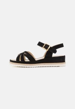 Anna Field Leather - Sandalias De Cuña - Black -Anna Field 0bf638f88df245d3b43ca0fc2b100b73
