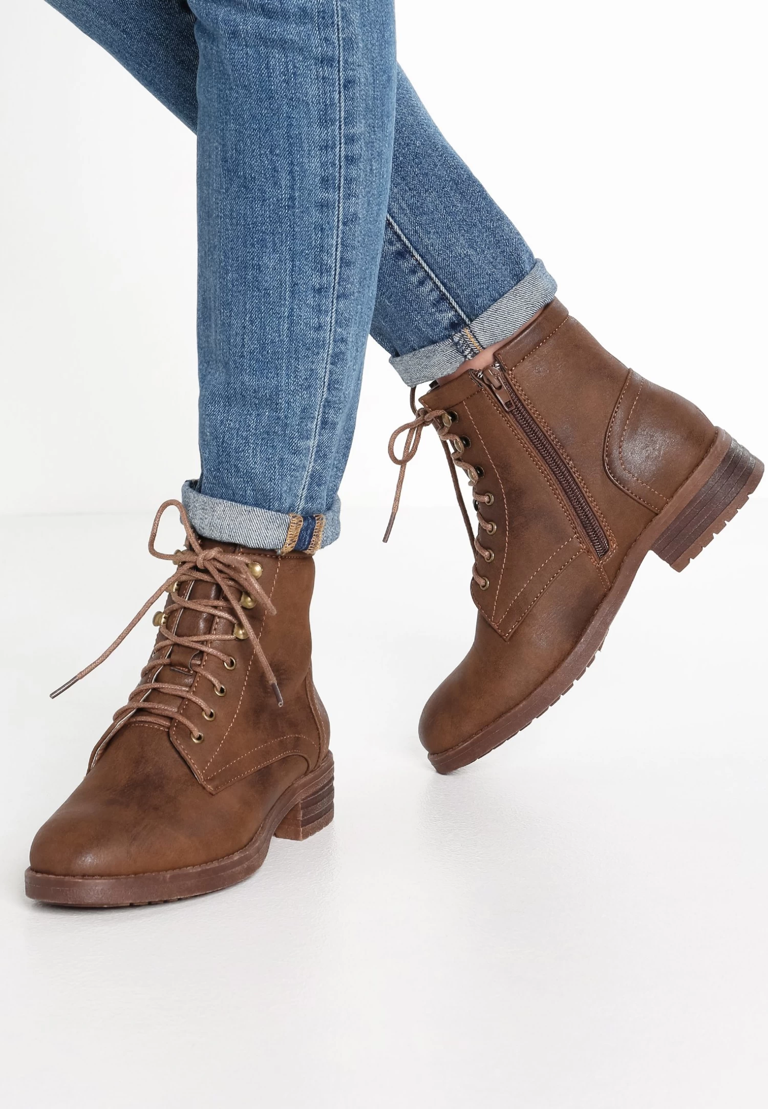 Anna Field Winter Boot - Botines Con Cordones - Coffee 3 Anna Field Winter Boot - Botines Con Cordones - Coffee