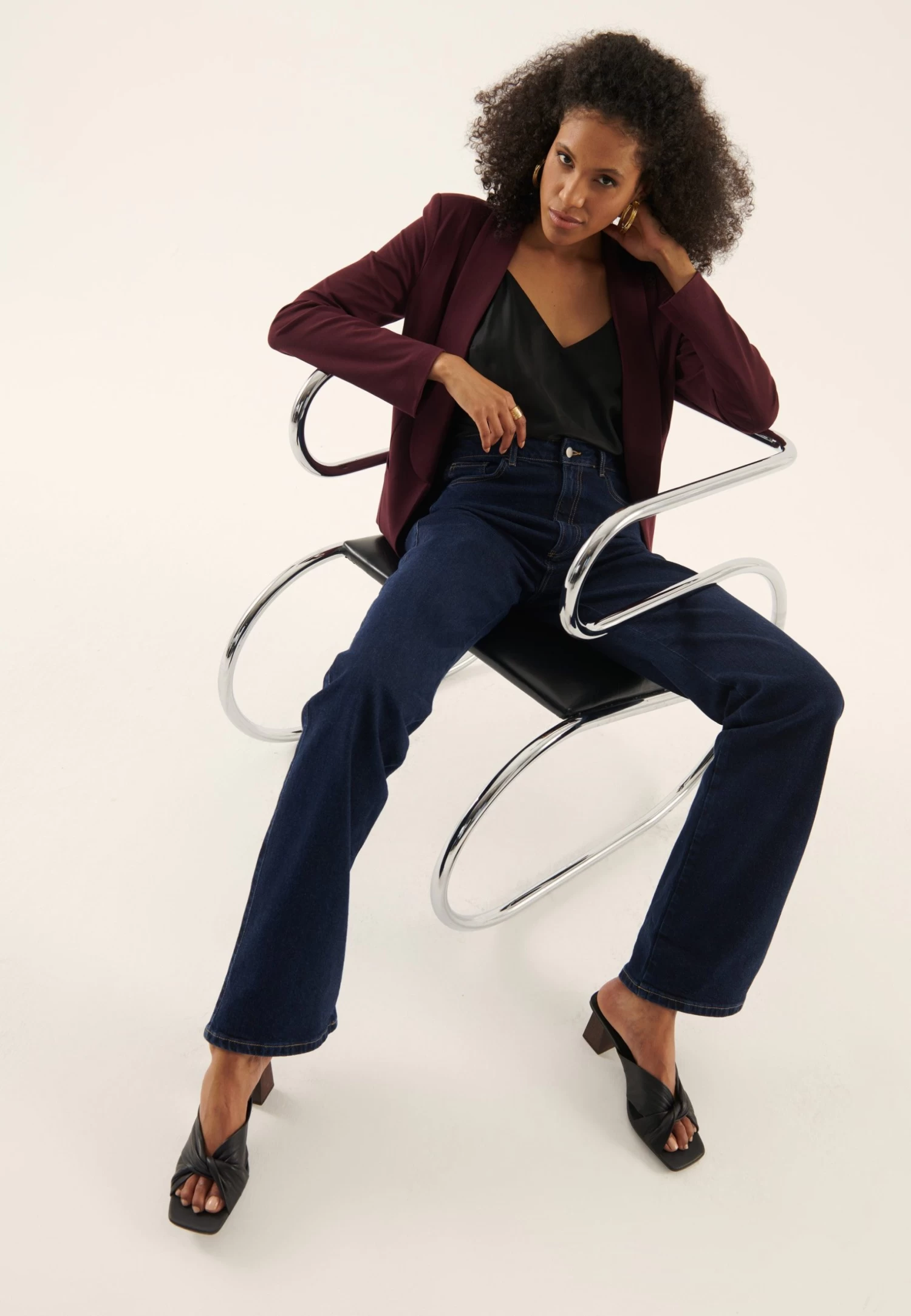 Anna Field Blazer - Bordeaux 7 Anna Field Blazer - Bordeaux - Imagen 5