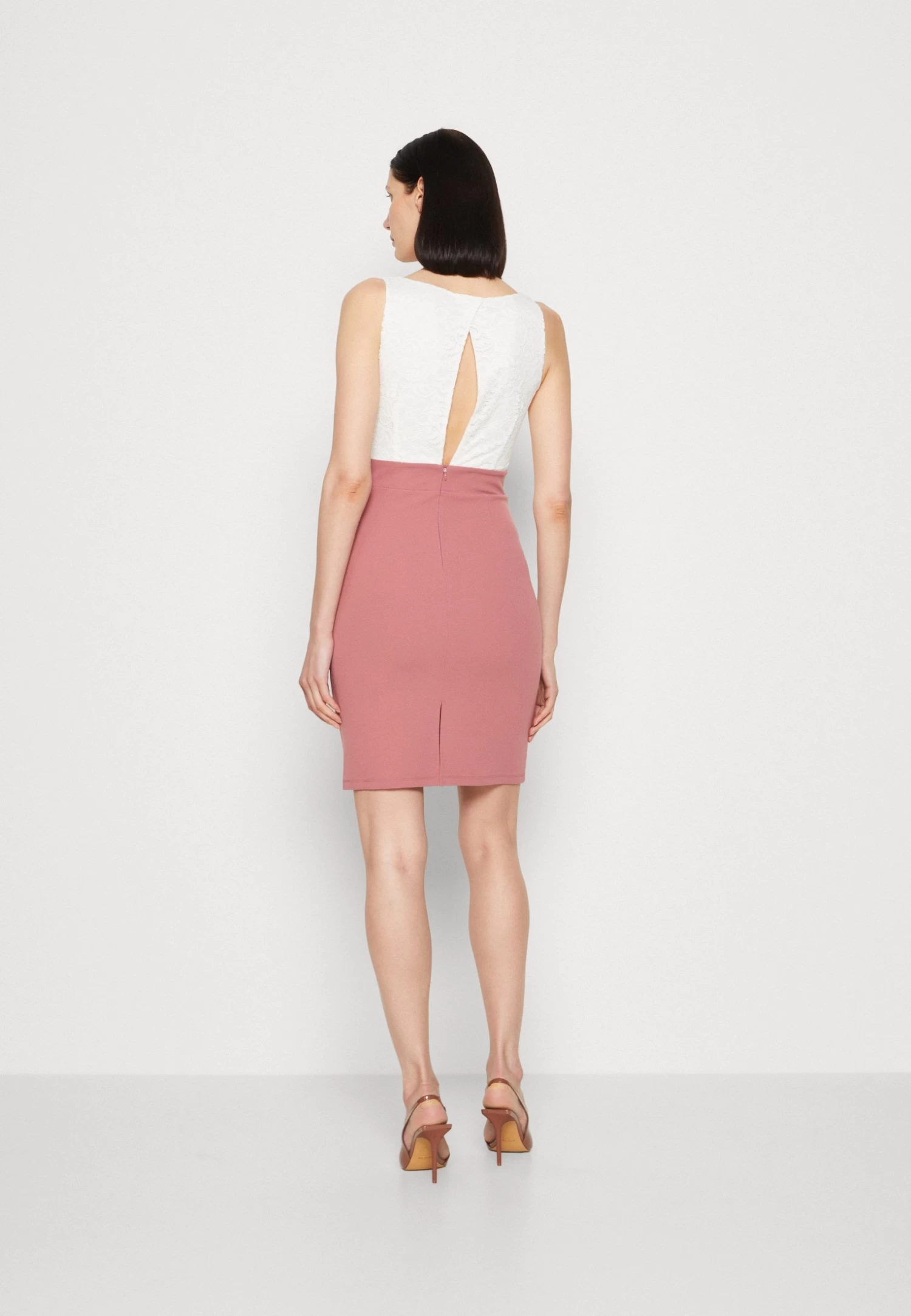 Anna Field Vestido Ligero - White/Pink 5 Anna Field Vestido Ligero - White/Pink - Imagen 3