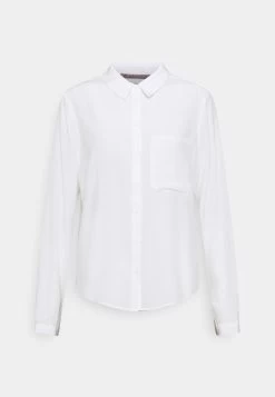 Anna Field Basic Blouse With Pocket - Camisa - Off-White