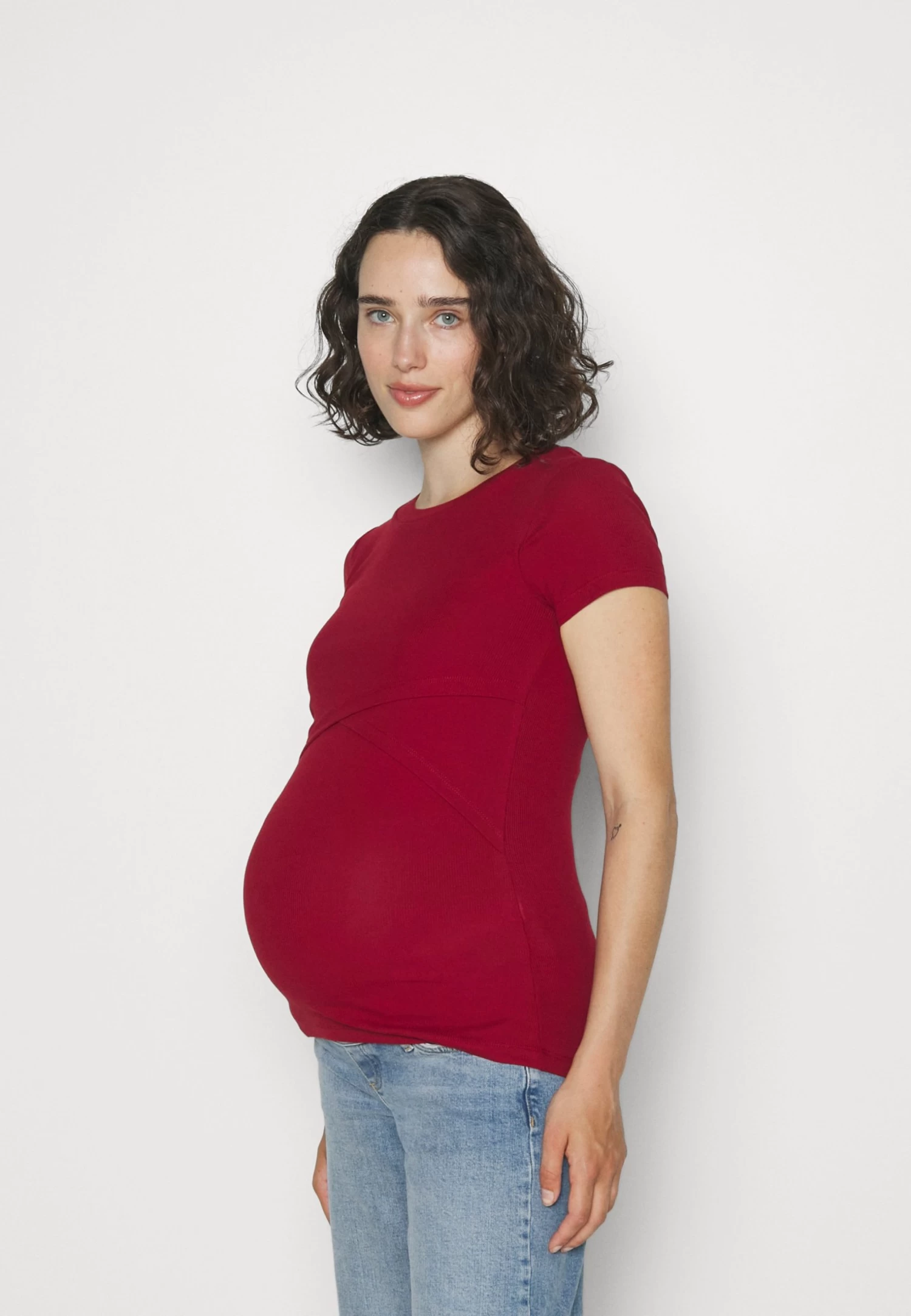 Camiseta Básica - Dark Red 3 Camiseta Básica - Dark Red