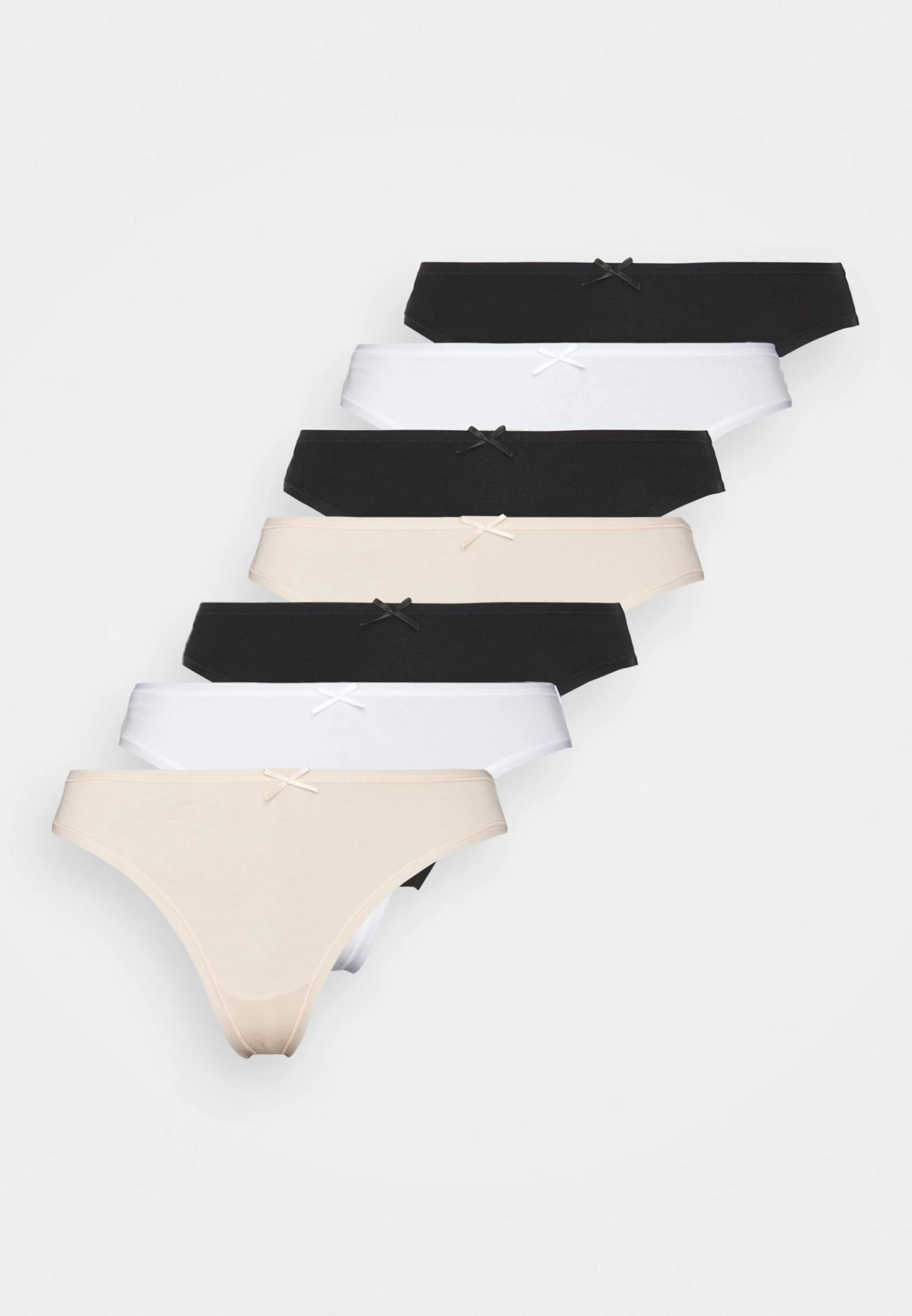Anna Field 7 Pack - Tanga - White/Black/Beige 8 Anna Field 7 Pack - Tanga - White/Black/Beige - Imagen 6