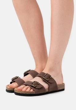 Anna Field Pantuflas - Dark Brown