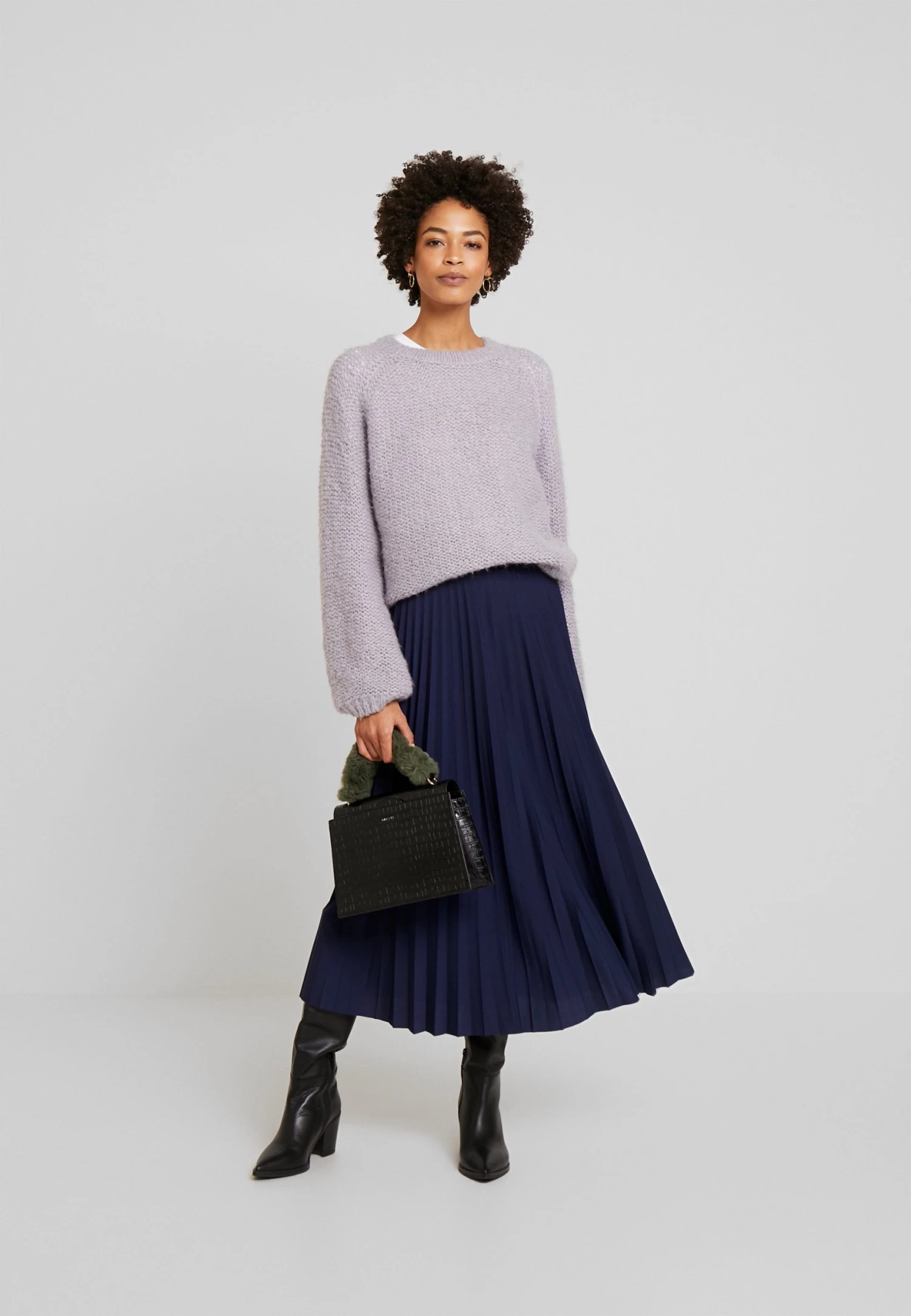 Anna Field Plisse A-Line Midi Skirt - Falda Acampanada - Maritime Blue 4 Anna Field Plisse A-Line Midi Skirt - Falda Acampanada - Maritime Blue - Imagen 2