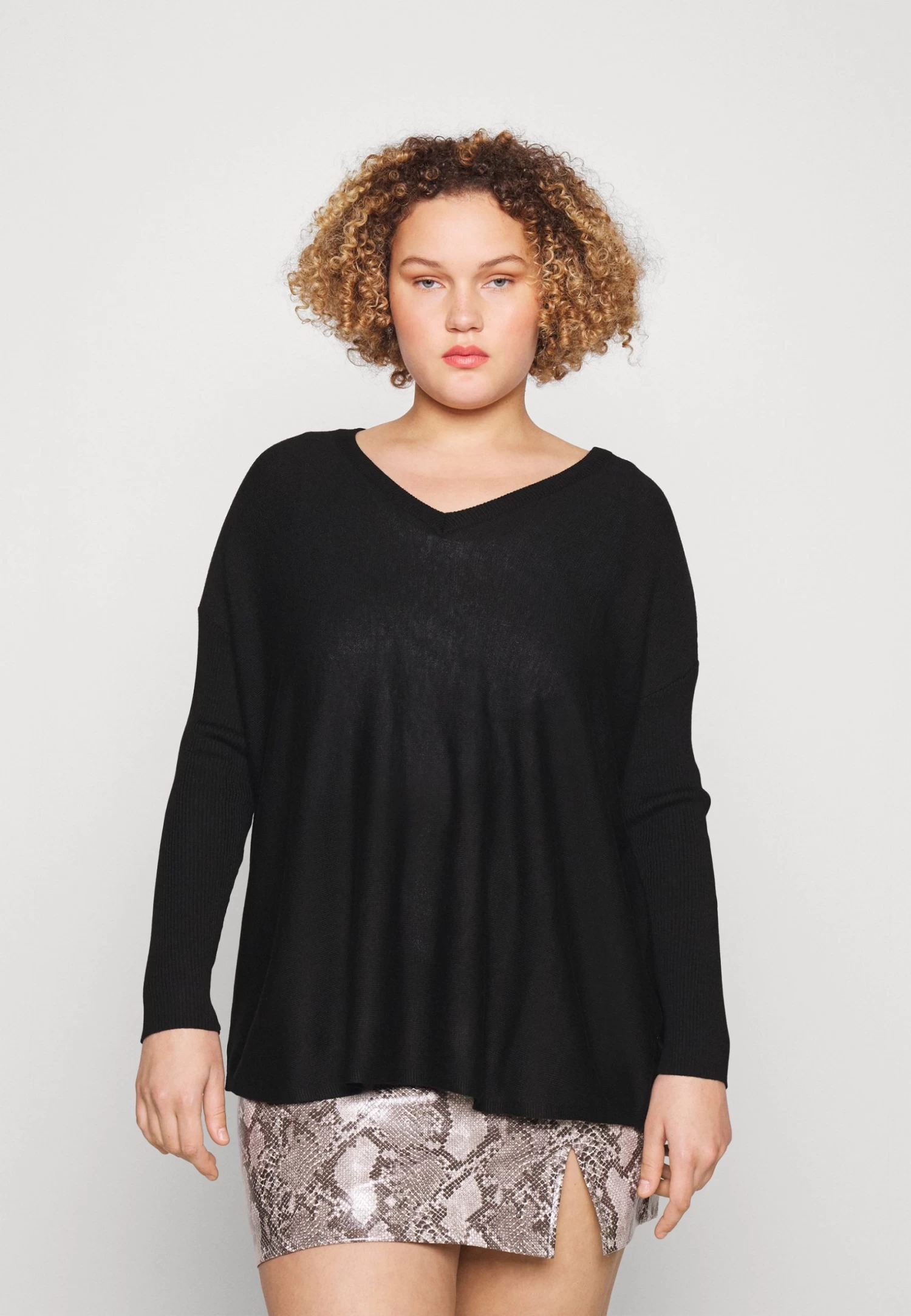 Plus Size - Jersey De Punto - Black 3 Plus Size - Jersey De Punto - Black
