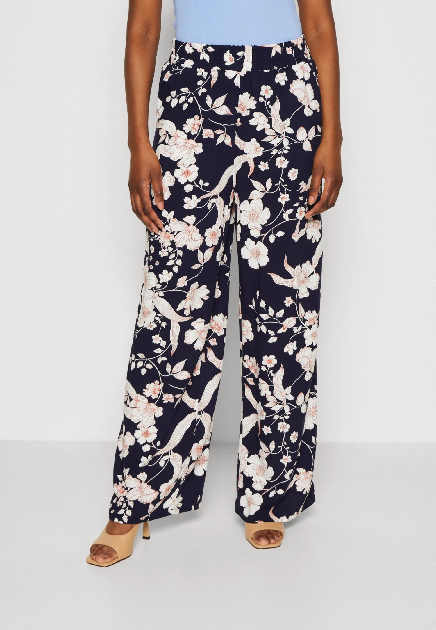 Anna Field Pantalones - Black/Off White/Multi Coloured 3 Anna Field Pantalones - Black/Off White/Multi Coloured