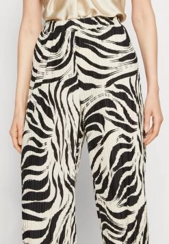 Anna Field Pantalones - Black/Off-White -Anna Field 2585585c6b3848bcaf6a5843fd9bcea4