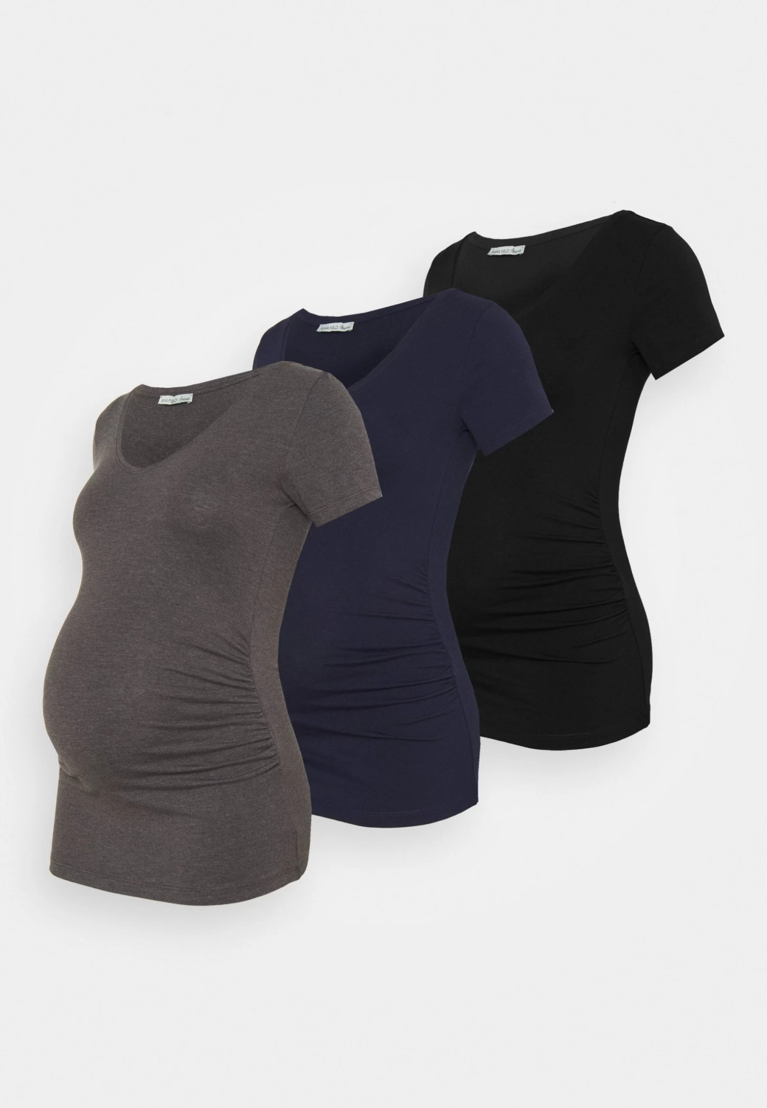 3 Pack - Camiseta Estampada - Black /Dark Grey/Dark Blue 3 3 Pack - Camiseta Estampada - Black /Dark Grey/Dark Blue