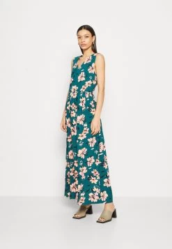 Anna Field Vestido Largo - Dark Green/Pink