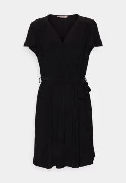 Frilled Cap Sleeves Flared Dress - Vestido Ligero - Black 10 Frilled Cap Sleeves Flared Dress - Vestido Ligero - Black -Anna Field 362bbdf9d64744cfa0f85eb27c00e199