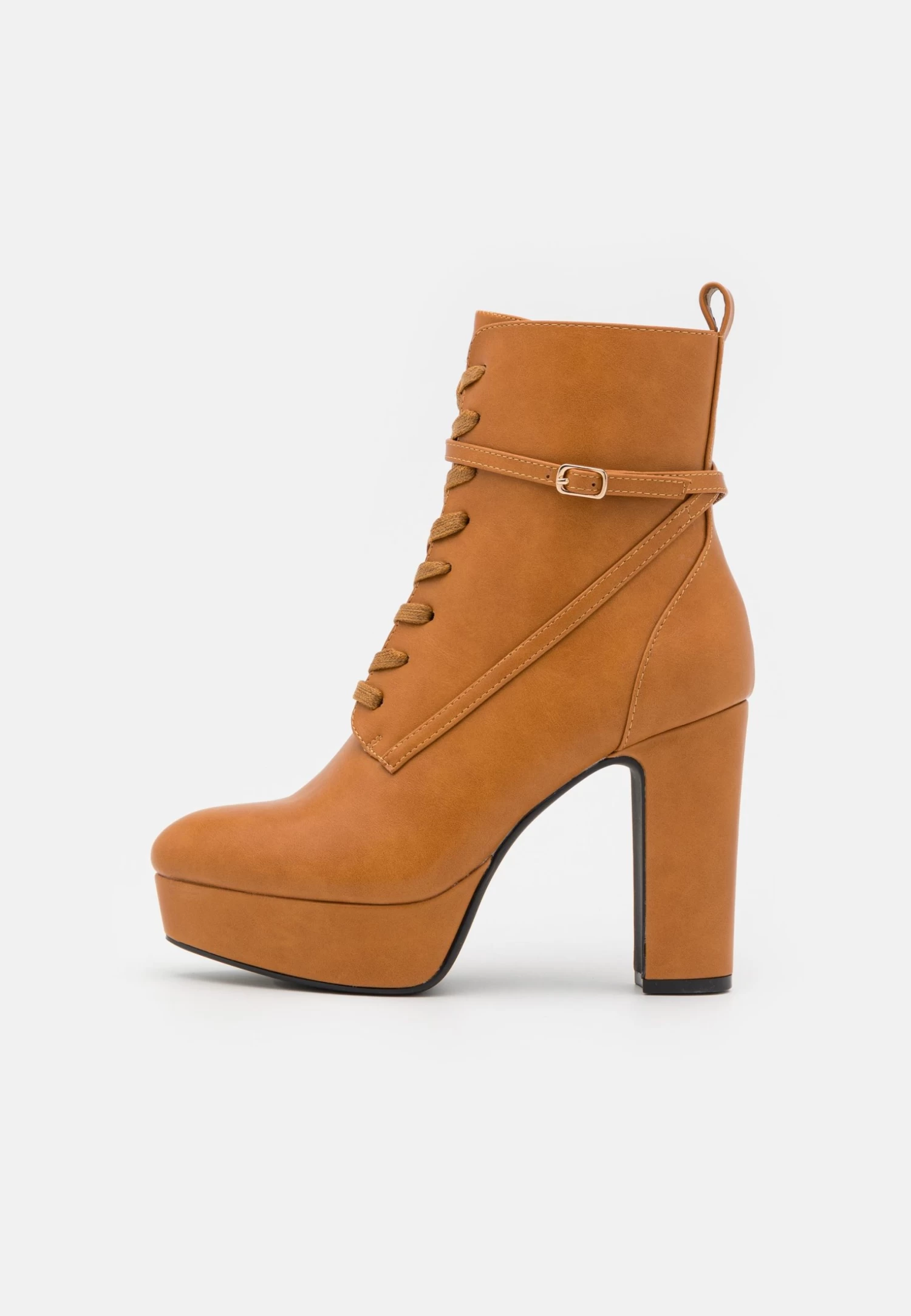 Anna Field Botines Con Cordones - Cognac 4 Anna Field Botines Con Cordones - Cognac - Imagen 2