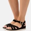 Anna Field Leather - Sandalias De Cuña - Black -Anna Field 3b6922ec5ee44835a5e0cd322309ba4c