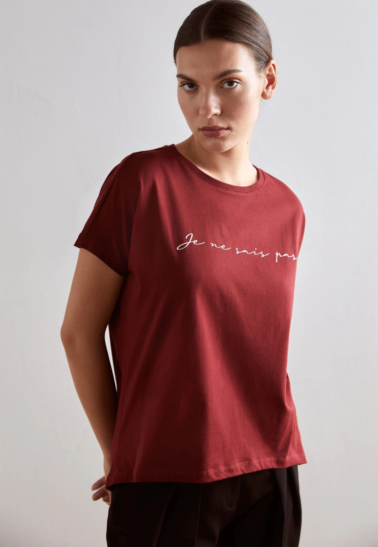 Anna Field Mandala Low To High - Camiseta Estampada - Bordeaux 3 Anna Field Mandala Low To High - Camiseta Estampada - Bordeaux