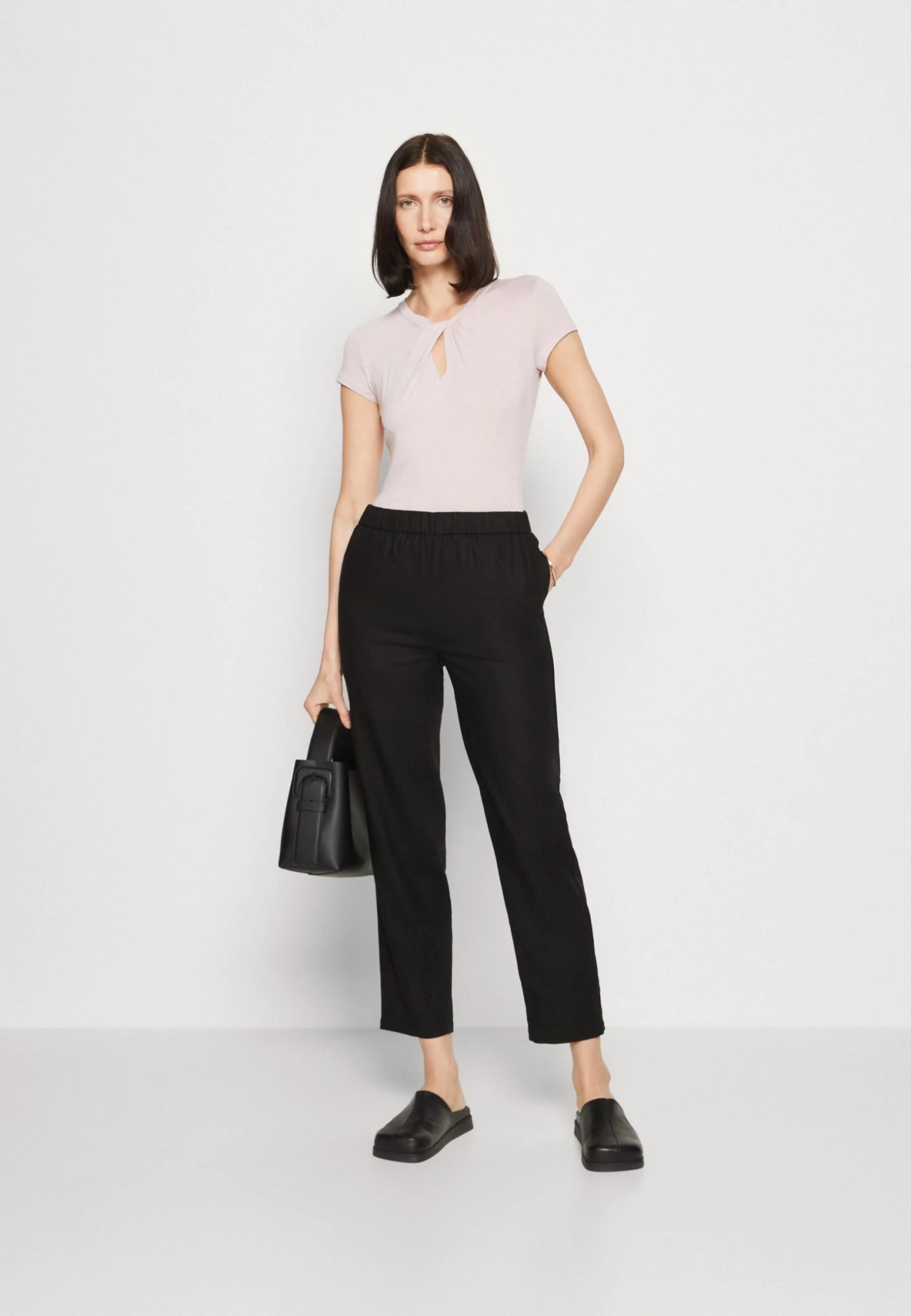 Anna Field Linen Mix - Pantalones - Black 4 Anna Field Linen Mix - Pantalones - Black - Imagen 2