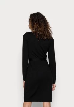 Anna Field Lace Insert V Neckline Loose Dress - Vestido De Punto - Black -Anna Field 456cb8ebb1c44bd68a3b21b2d1991545