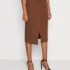 Anna Field Falda Cruzada - Dark Brown -Anna Field 49e843d14e844d7b9000093072133d51