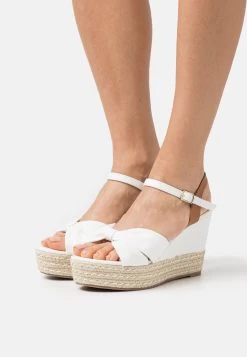 Sandalias Con Plataforma - White