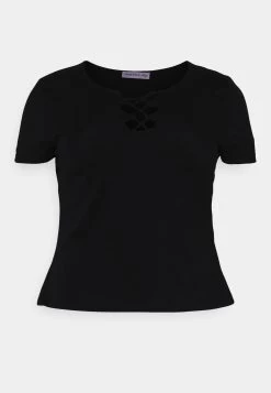 Curvy Front Lace - Camiseta Básica -Black 10 Curvy Front Lace - Camiseta Básica -Black -Anna Field 53bcc5dad09d411ca251039448d5535a