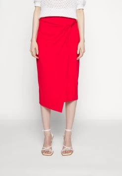 Anna Field Front Knot Midi Skirt - Falda De Tubo - Red 11 Anna Field Front Knot Midi Skirt - Falda De Tubo - Red -Anna Field 5416aafe16b74467a3d37a8be5316c53