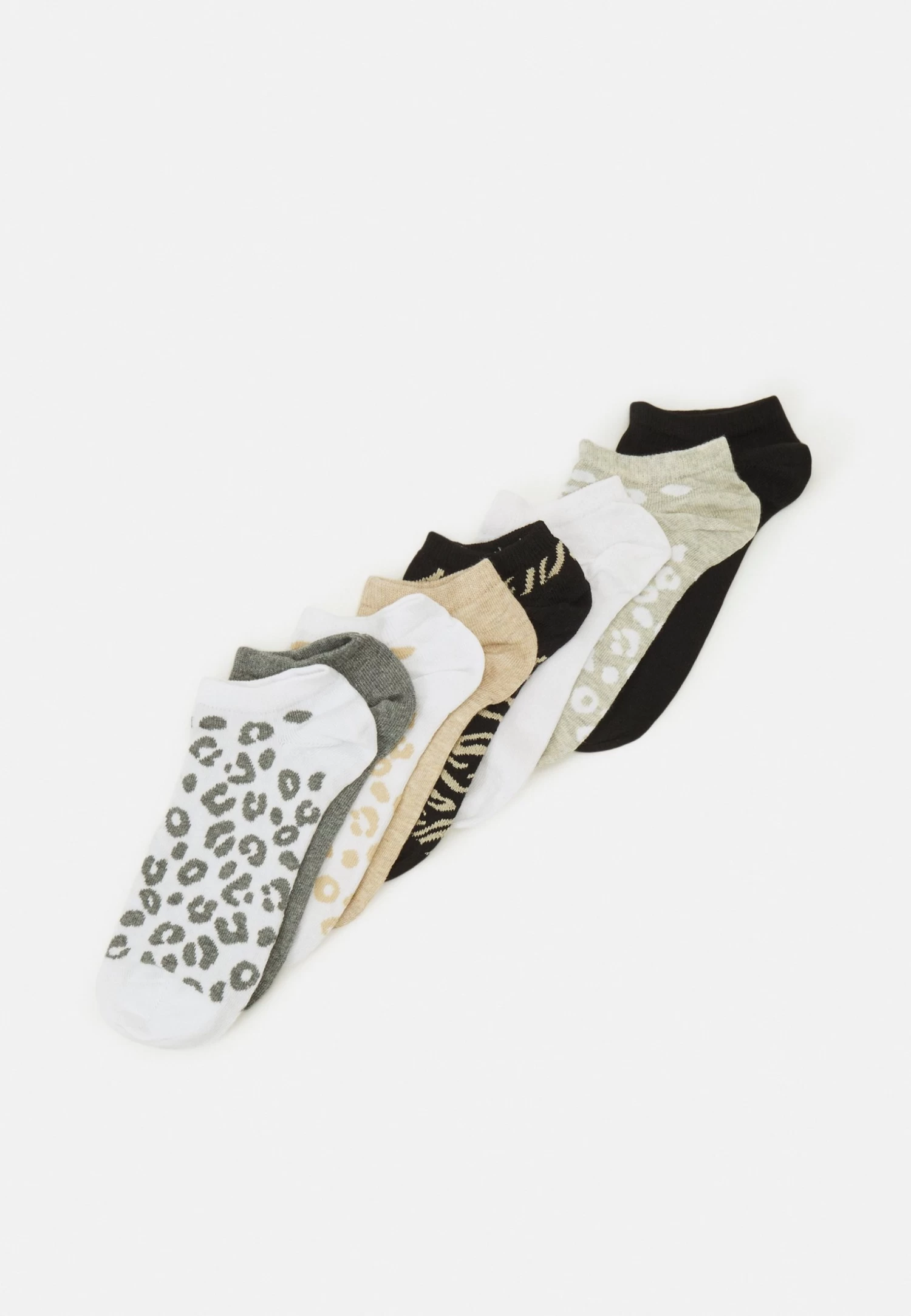 Anna Field 8 Pack - Calcetines - White/Beige/Grey 3 Anna Field 8 Pack - Calcetines - White/Beige/Grey