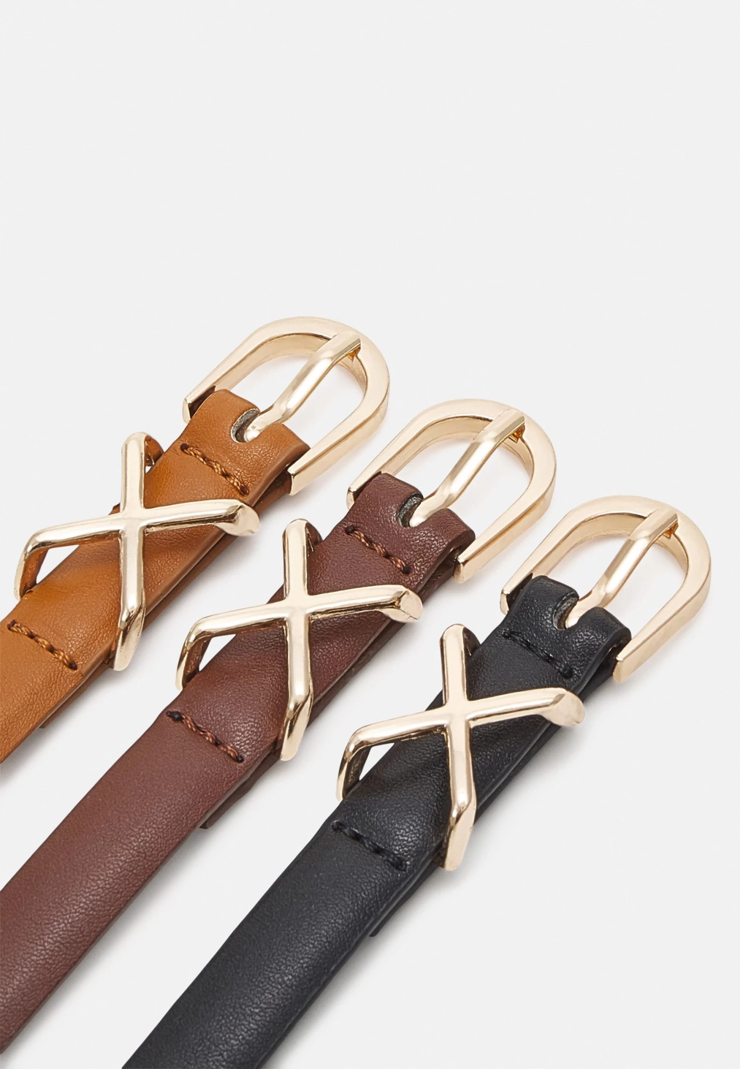 Anna Field 3 Pack - Cinturón - Black/Brown/Cognac 5 Anna Field 3 Pack - Cinturón - Black/Brown/Cognac - Imagen 3