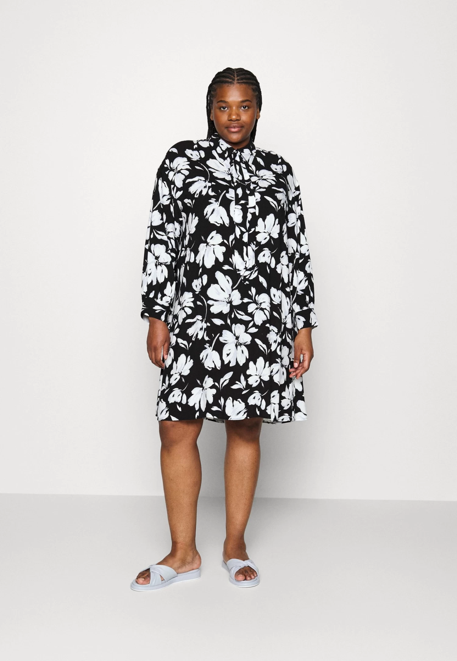 Vestido Camisero -Black/White 3 Vestido Camisero -Black/White