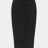 Anna Field Front Knot Midi Skirt - Falda De Tubo - Black