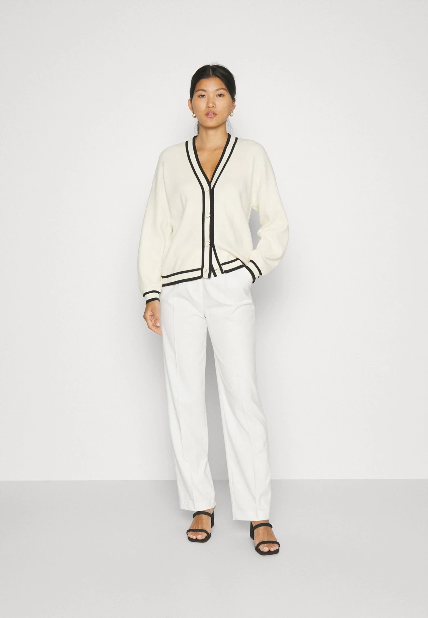 Anna Field Chaqueta De Punto - White/Black 4 Anna Field Chaqueta De Punto - White/Black - Imagen 2