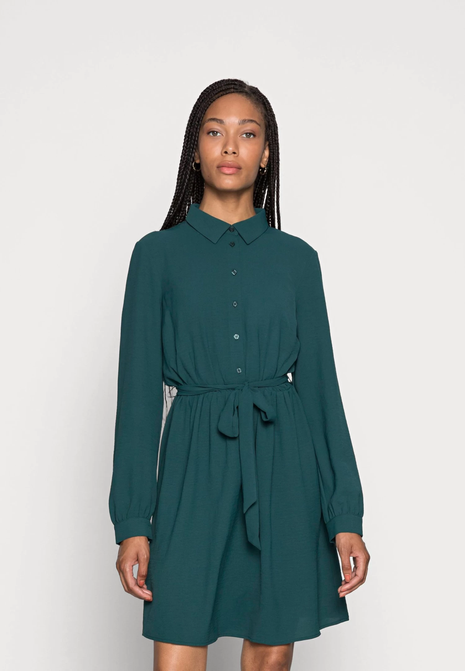 Anna Field Vestido Camisero - Dark Green 3 Anna Field Vestido Camisero - Dark Green