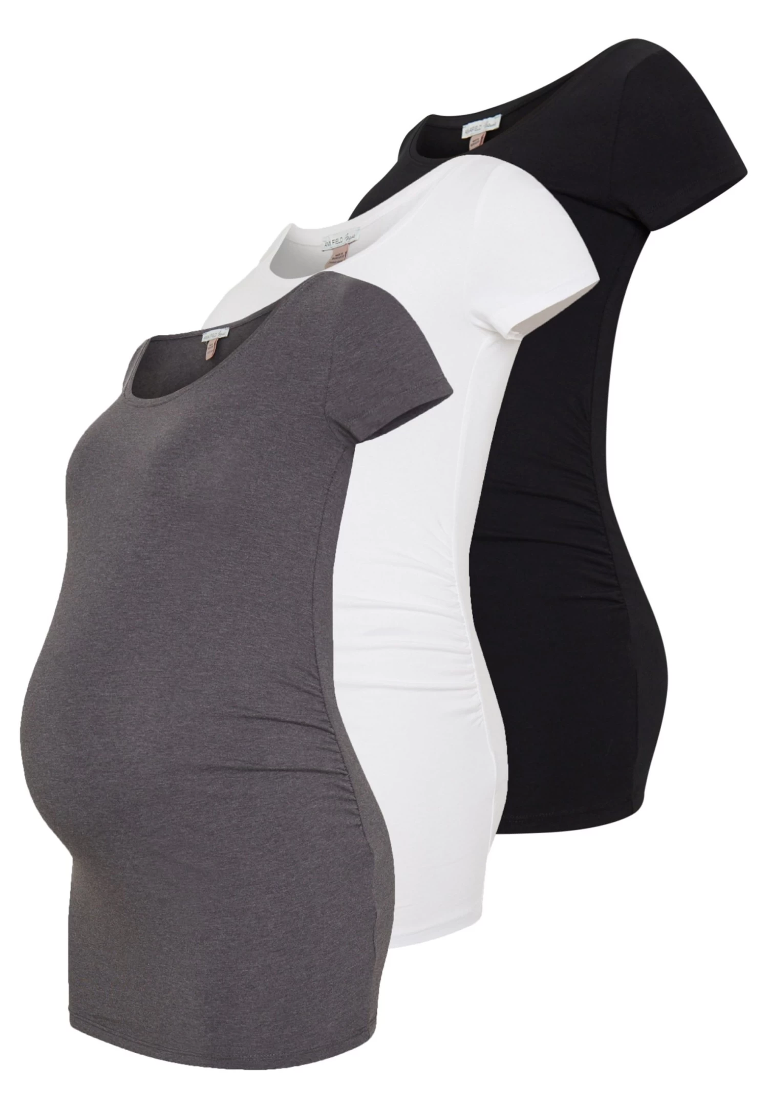 3Er Pack - Camiseta Básica - White/Black/Dark Grey 3 3Er Pack - Camiseta Básica - White/Black/Dark Grey