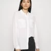 Anna Field Basic Blouse With Front Pockets - Camisa - Offwhite -Anna Field 65551f7cce13477ba27daa38e79f5f44