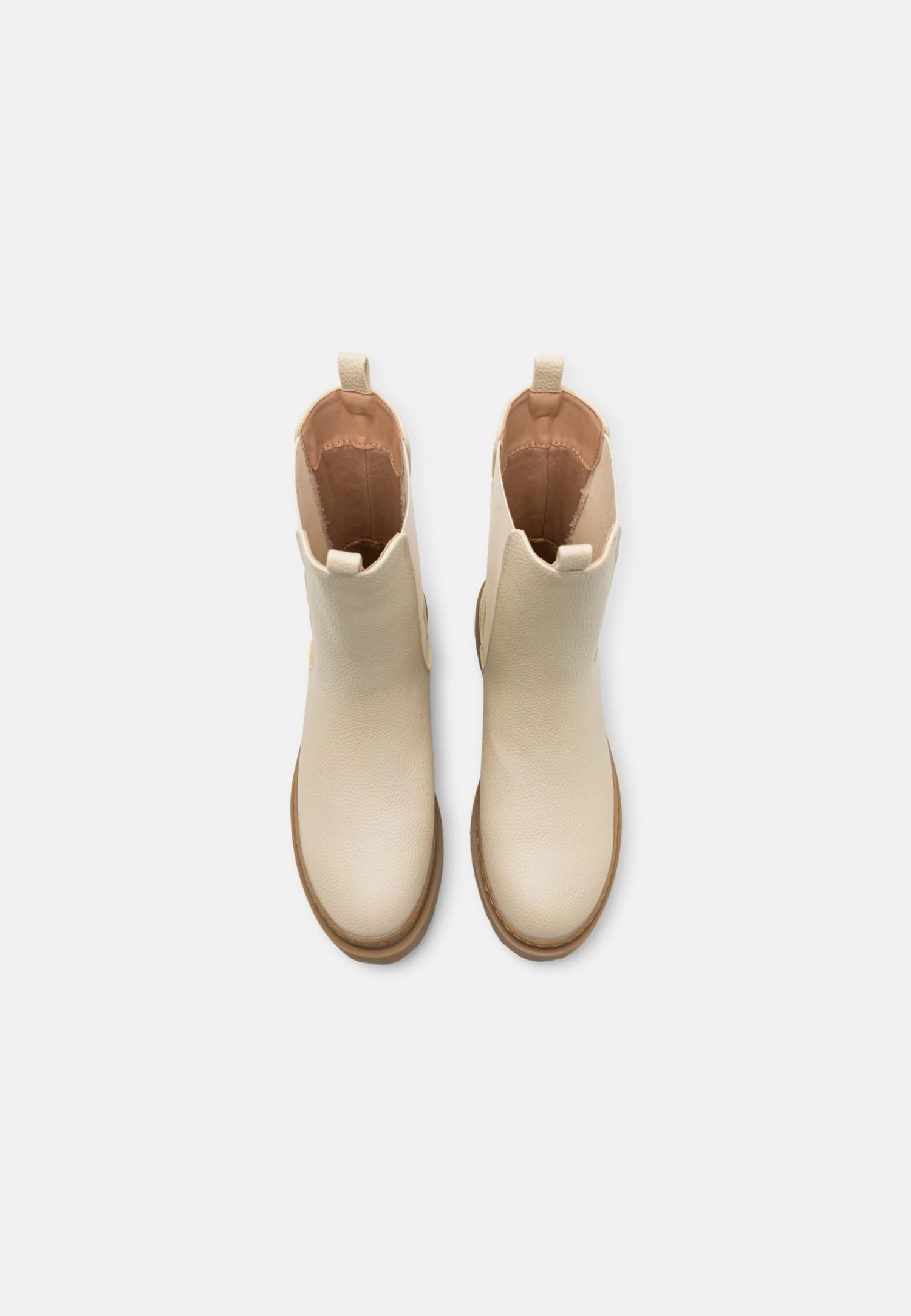 Botines Con Plataforma - Beige 8 Botines Con Plataforma - Beige - Imagen 6