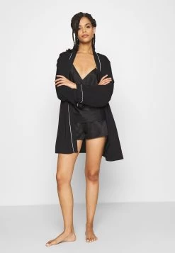 Anna Field Simple Satin Short Set - Pijama - Black -Anna Field 67e7a394d77045dd8ccc2b05fffd7a44
