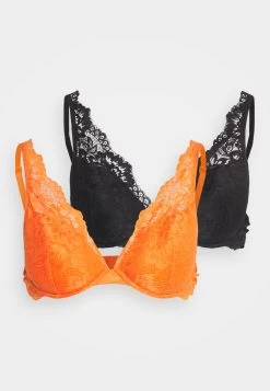 Anna Field 2 Pack - Sujetador Con Aros - Orange/ Black -Anna Field 6fee215d667f4647aa7155a3e015e405