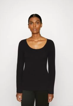 Anna Field Button Detail - Jersey De Punto -Black