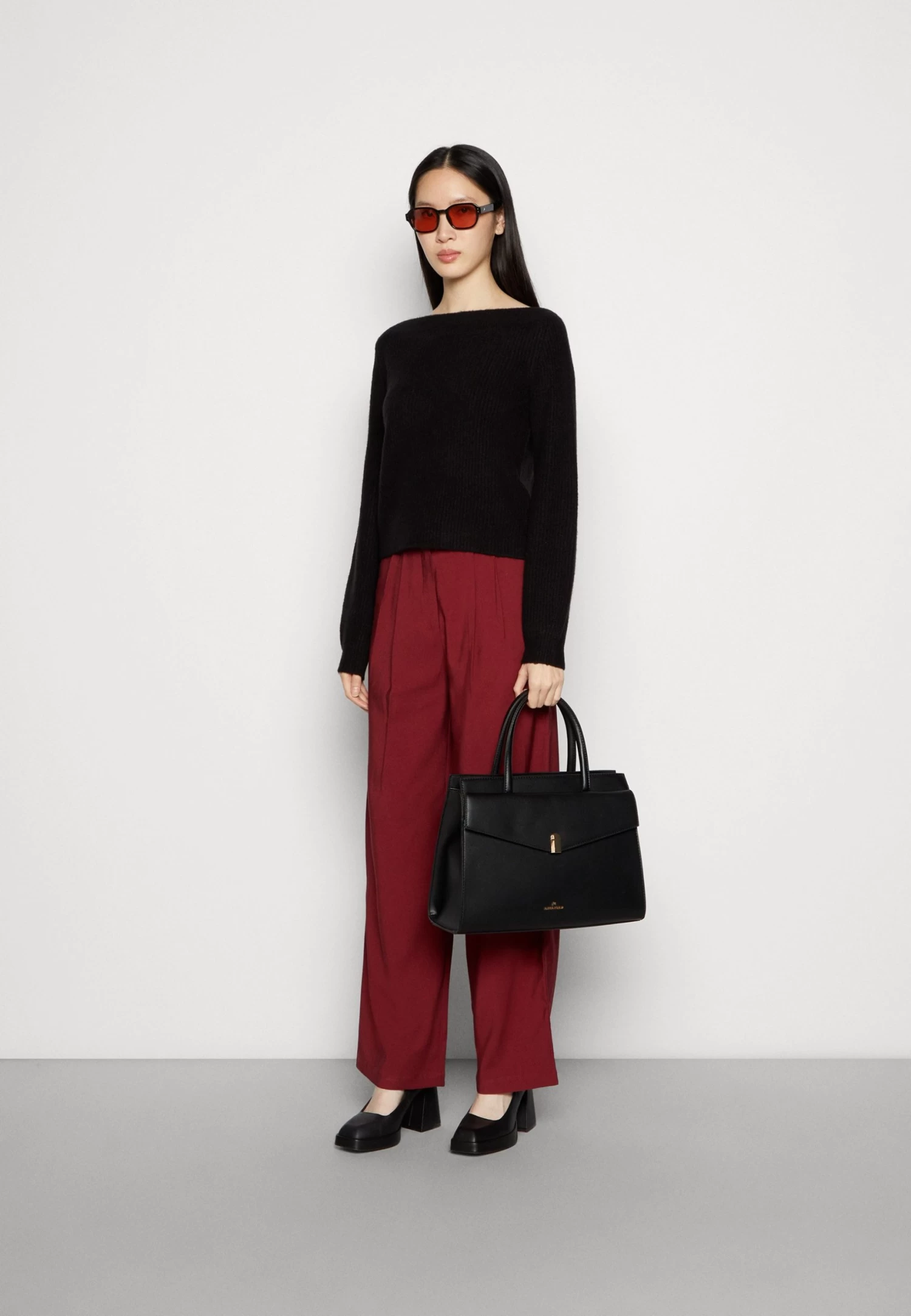 Anna Field Pantalones - Bordeaux 4 Anna Field Pantalones - Bordeaux - Imagen 2