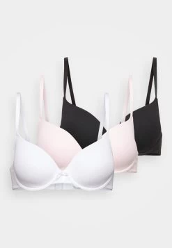 Anna Field Sunlight 3Pack Tshirt Bra - Sujetador Básico - 402 - Pink_001 - White_802 - Black -Anna Field 86557765579c4e3f801767c3937b4035