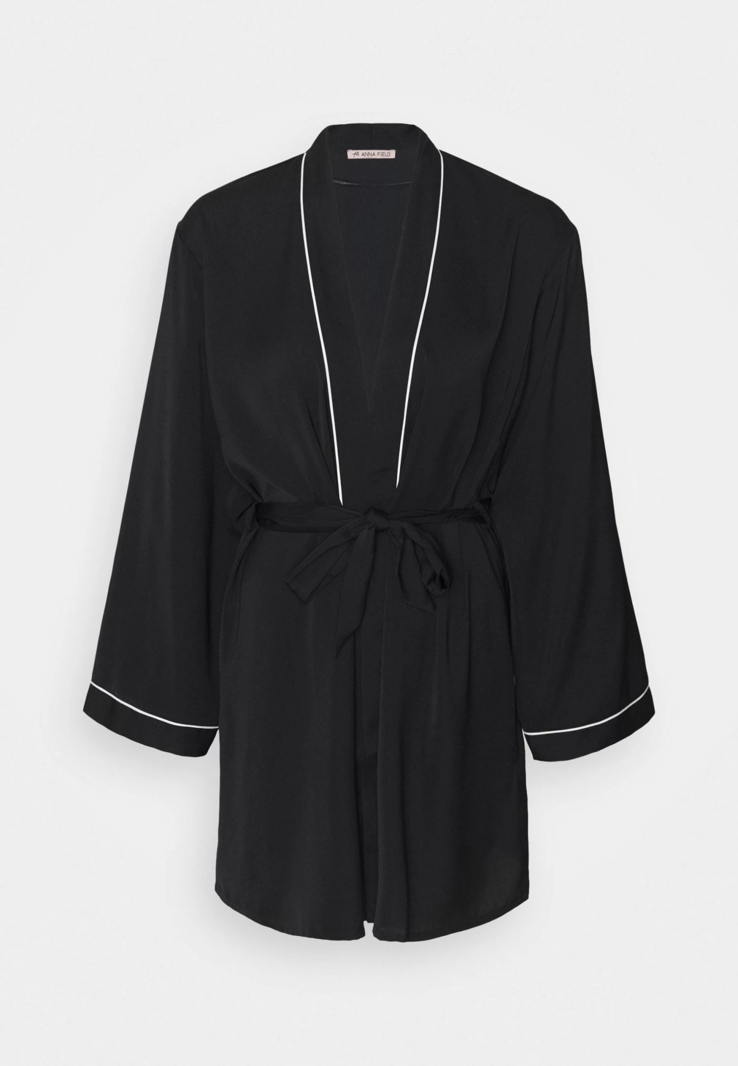 Anna Field Amanda Satin Dressing Gown - Albornoz - Black 7 Anna Field Amanda Satin Dressing Gown - Albornoz - Black - Imagen 5