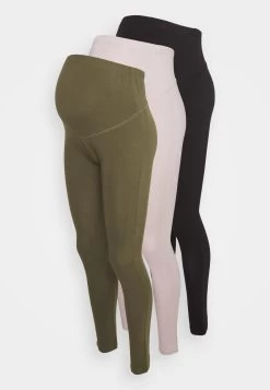 3 Pack - Leggings - Black - 802_Mottled Light Brown - 711_Green - 602 -Anna Field 94c0ee8f80d24ad58771d7fafc1ca8e7