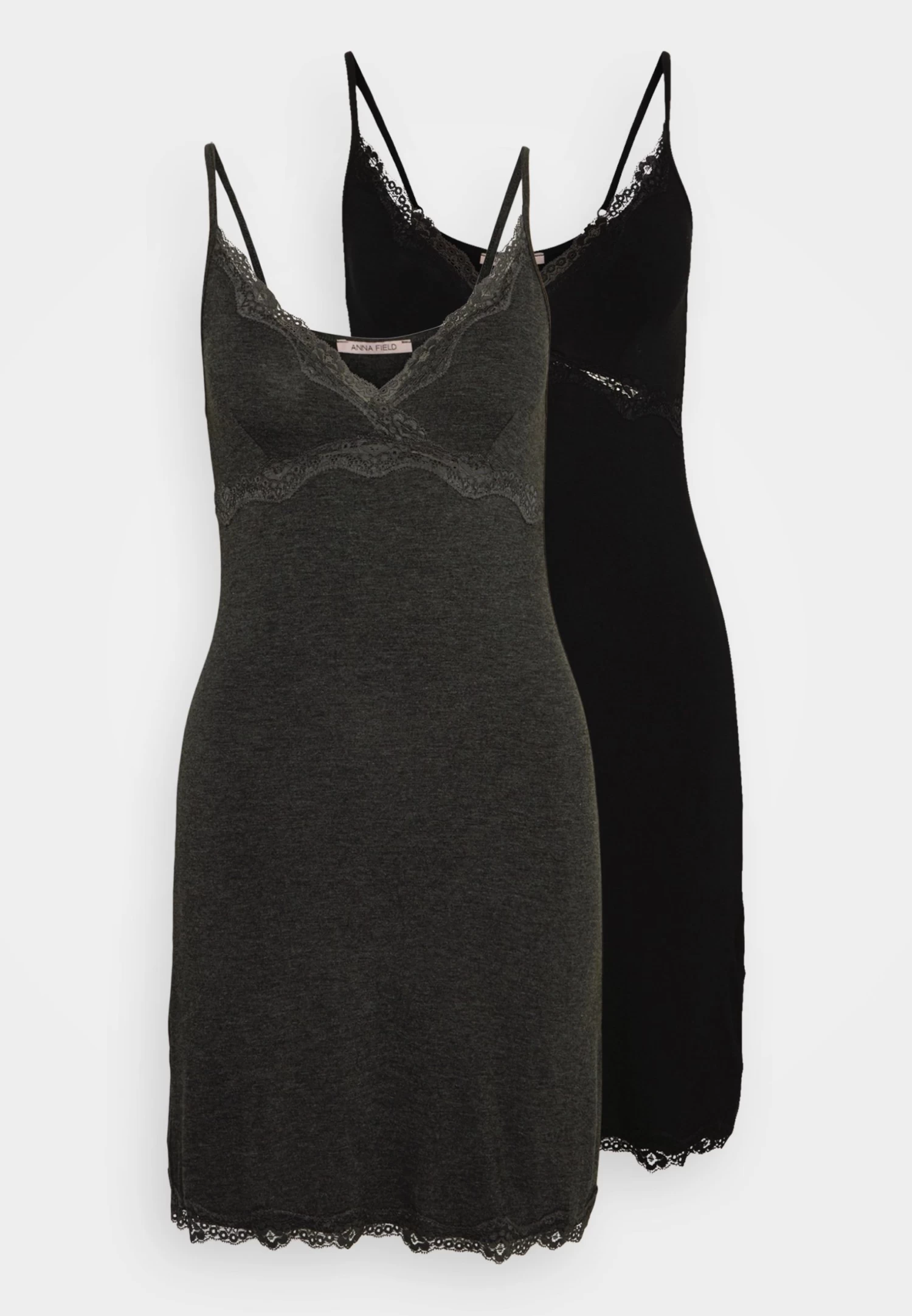 Anna Field 2 Pack - Camisón - Black/Grey 7 Anna Field 2 Pack - Camisón - Black/Grey - Imagen 5