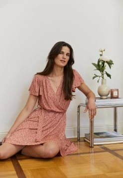 Anna Field Vestido Informal - Brown/White