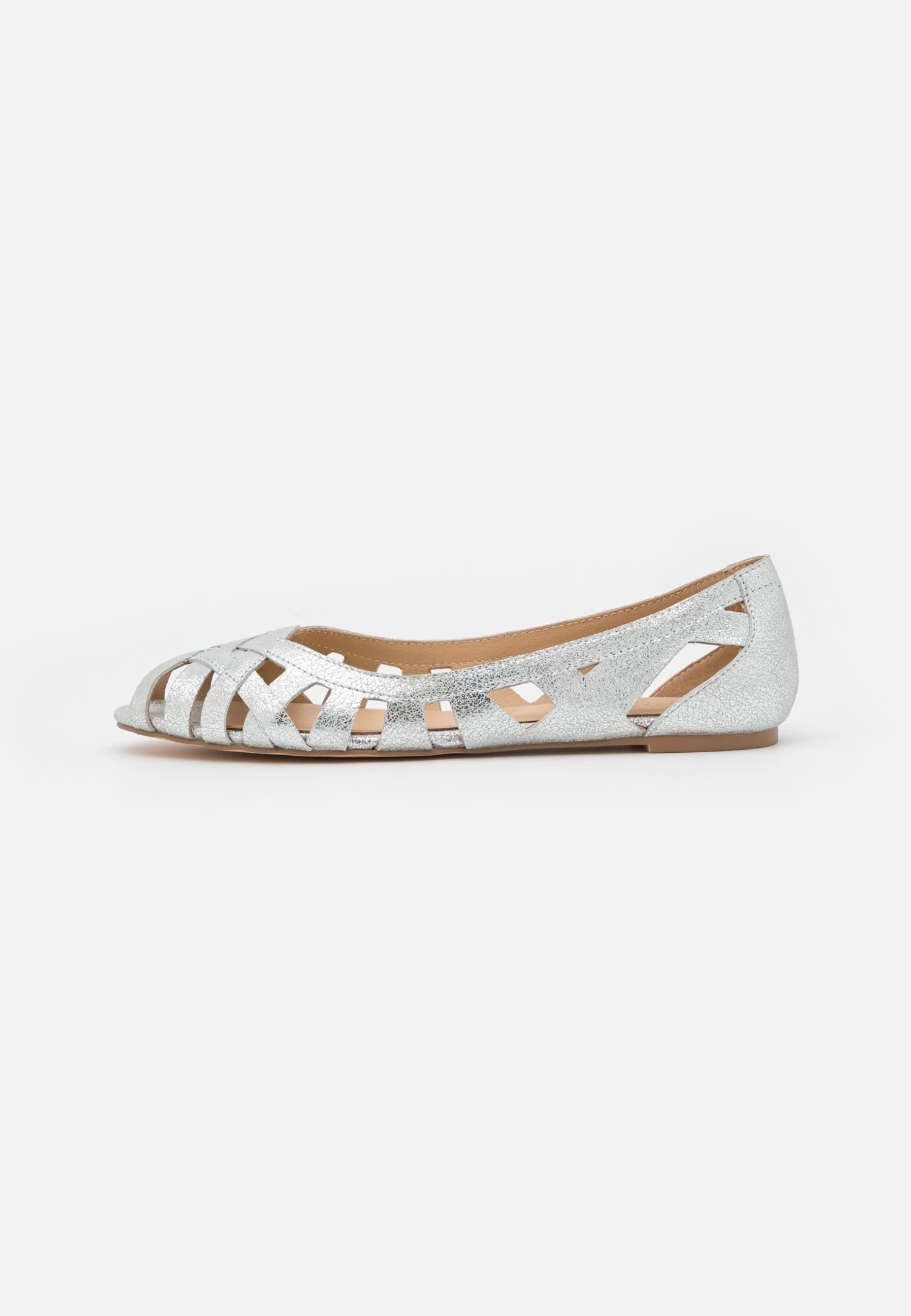 Anna Field Leather - Bailarinas Peeptoe - Silver 4 Anna Field Leather - Bailarinas Peeptoe - Silver - Imagen 2