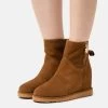Anna Field Leather Winter Boot - Botines Bajos - Cognac