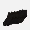 Anna Field 6 Pack Quarter Socks - Calcetines - Black