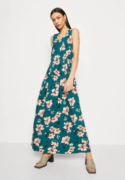 Anna Field Vestido Largo - Dark Green/Pink -Anna Field baa227ce9a894cf9a0af24e94c9b805b