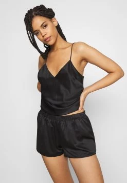 Anna Field Simple Satin Short Set - Pijama - Black -Anna Field bf9abd9ea6a24dcb9383c9f8cd7f5605