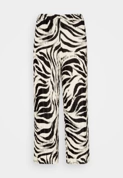 Anna Field Pantalones - Black/Off-White -Anna Field ca28557209914355aa8ffa8aa8870f1e